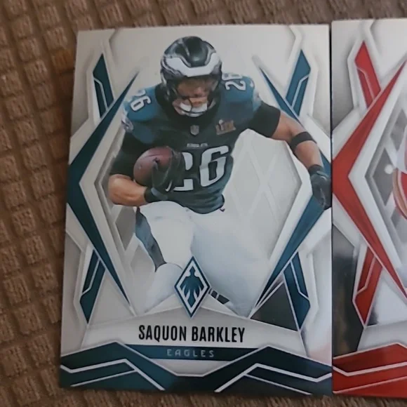 Saquon Barkley & Travis Kelce NFL Player Card Duo - 2025 Panini Phoenix - Picture 2 of 4